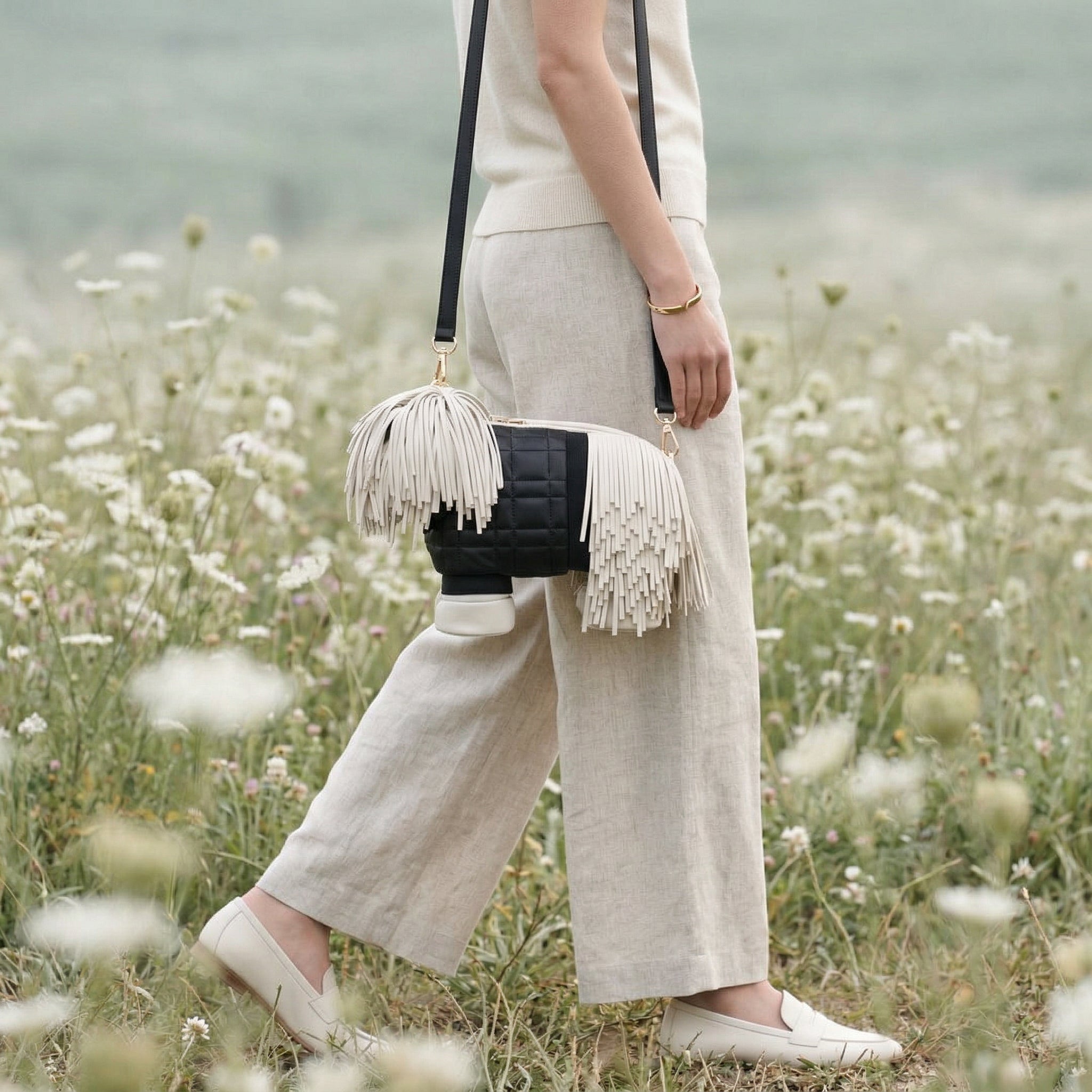 Fringe Pup Couture Bag - By Qivii