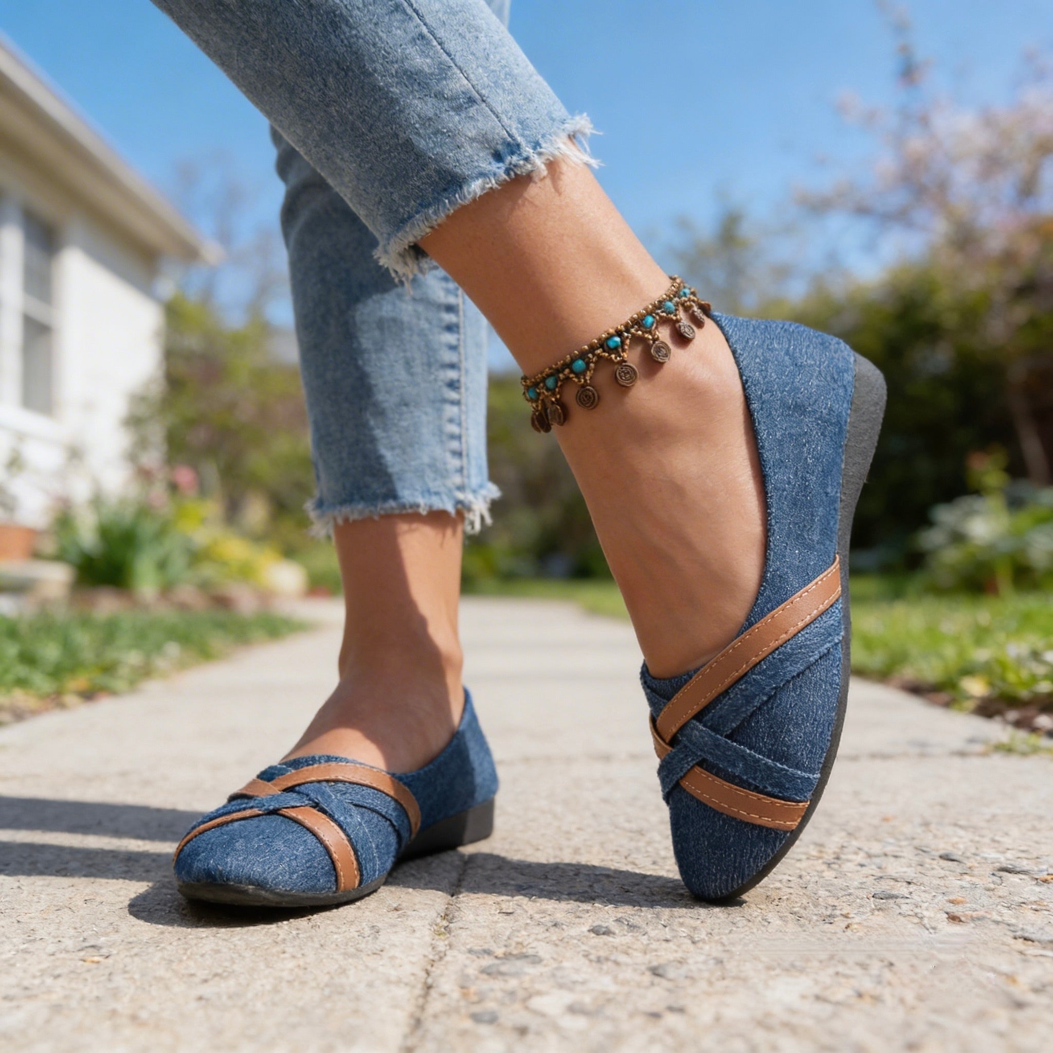 Tessa Canvas Soft Flats