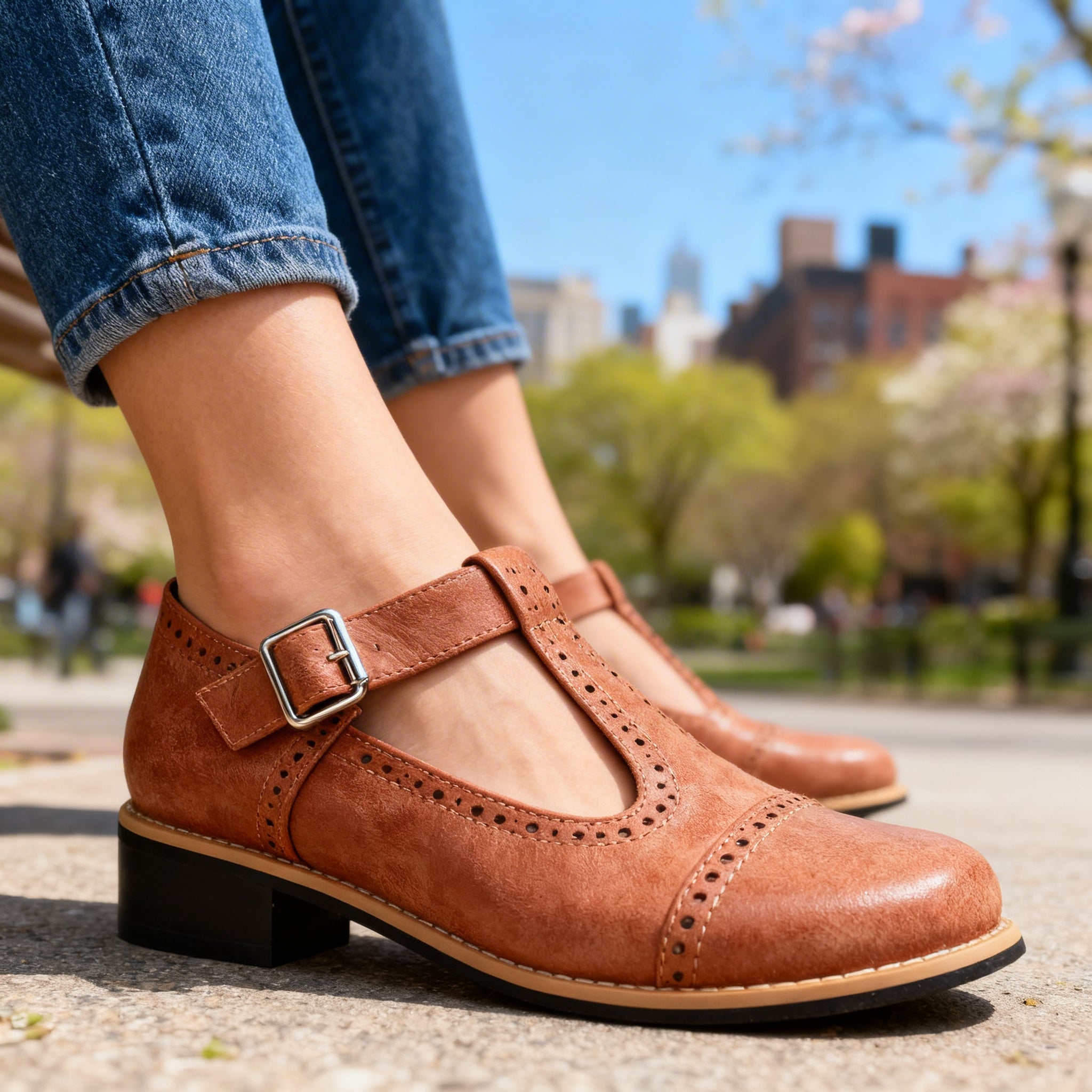Annie Lou Brogue Loafers