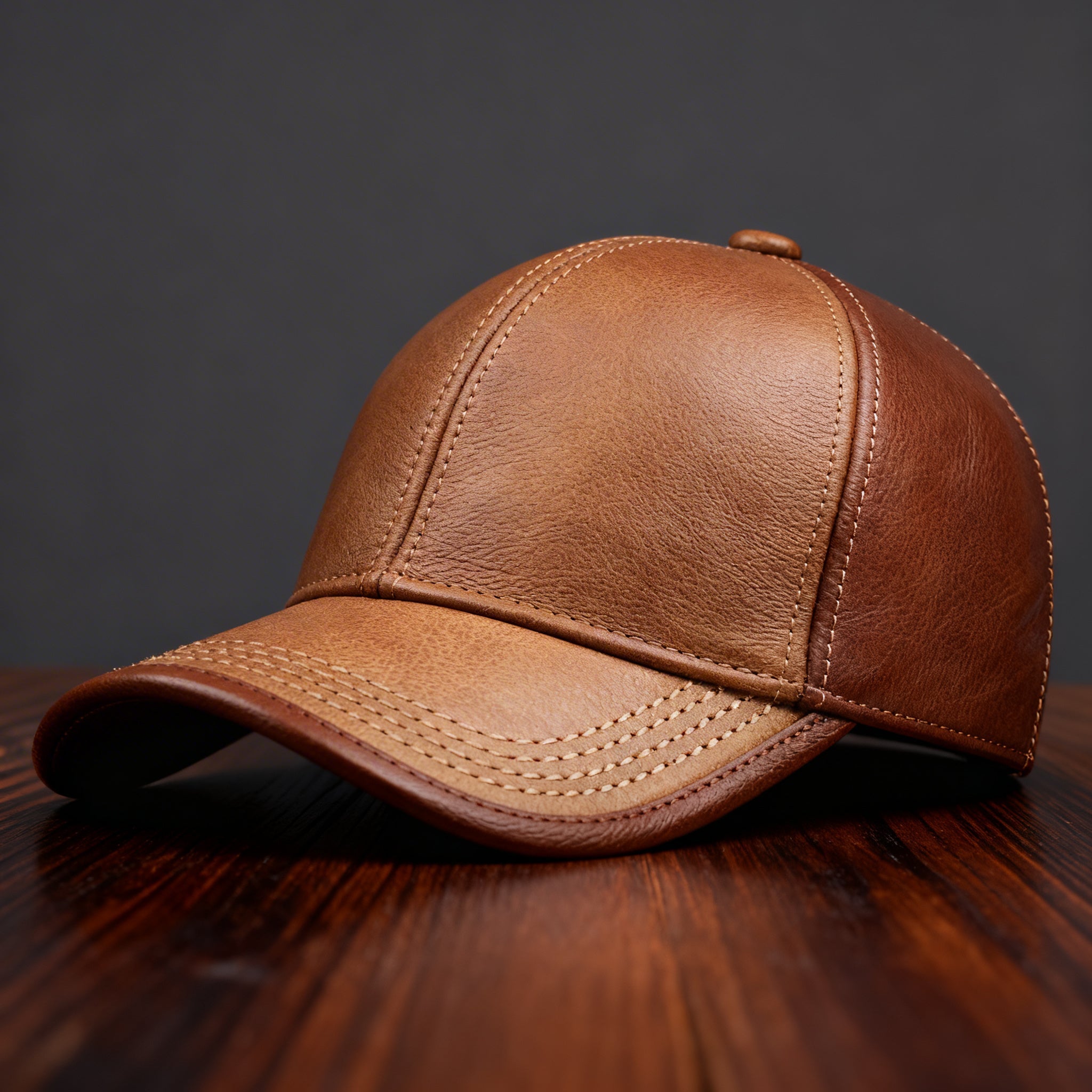 Backwoods Leather Cap