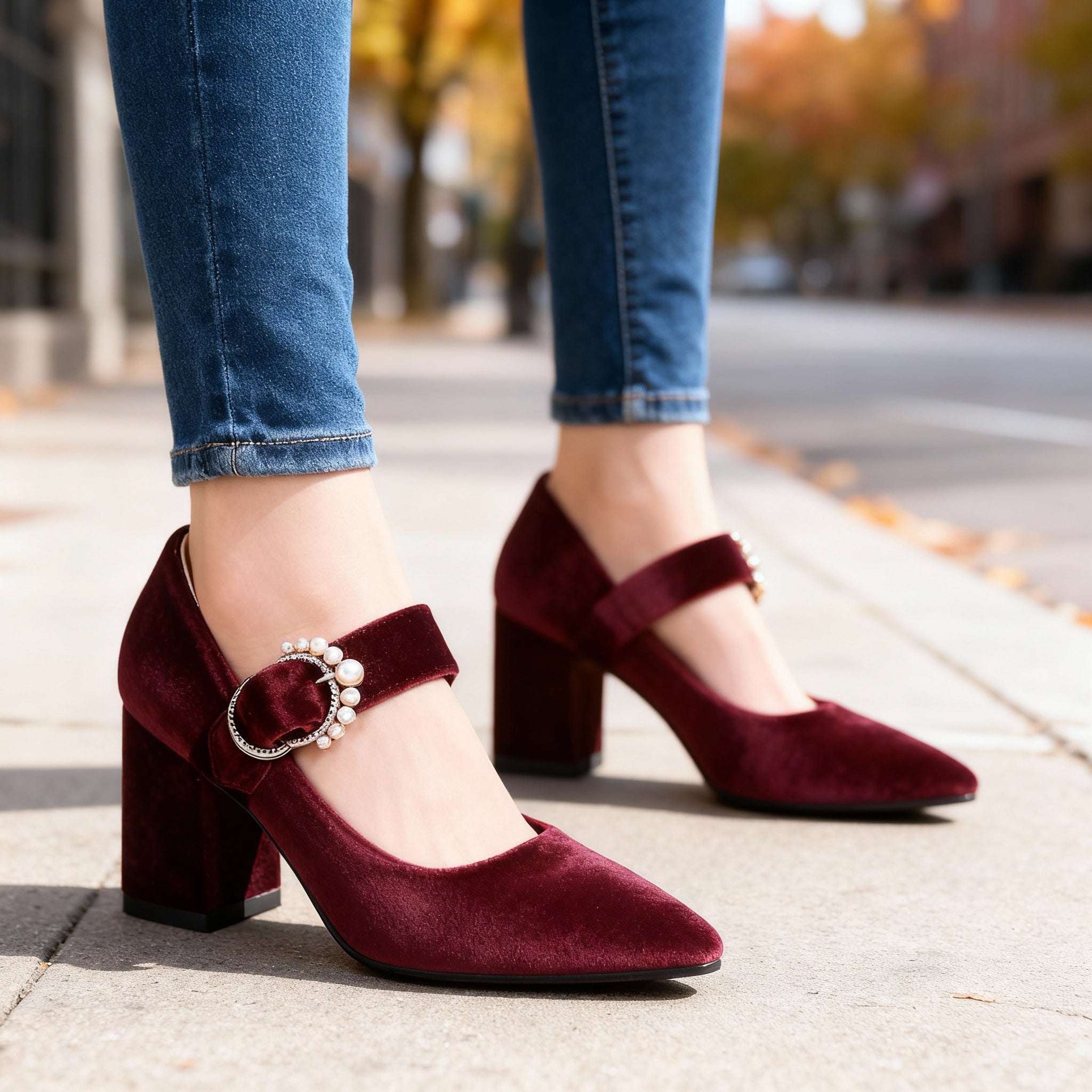 Clarissa Velvet Heels