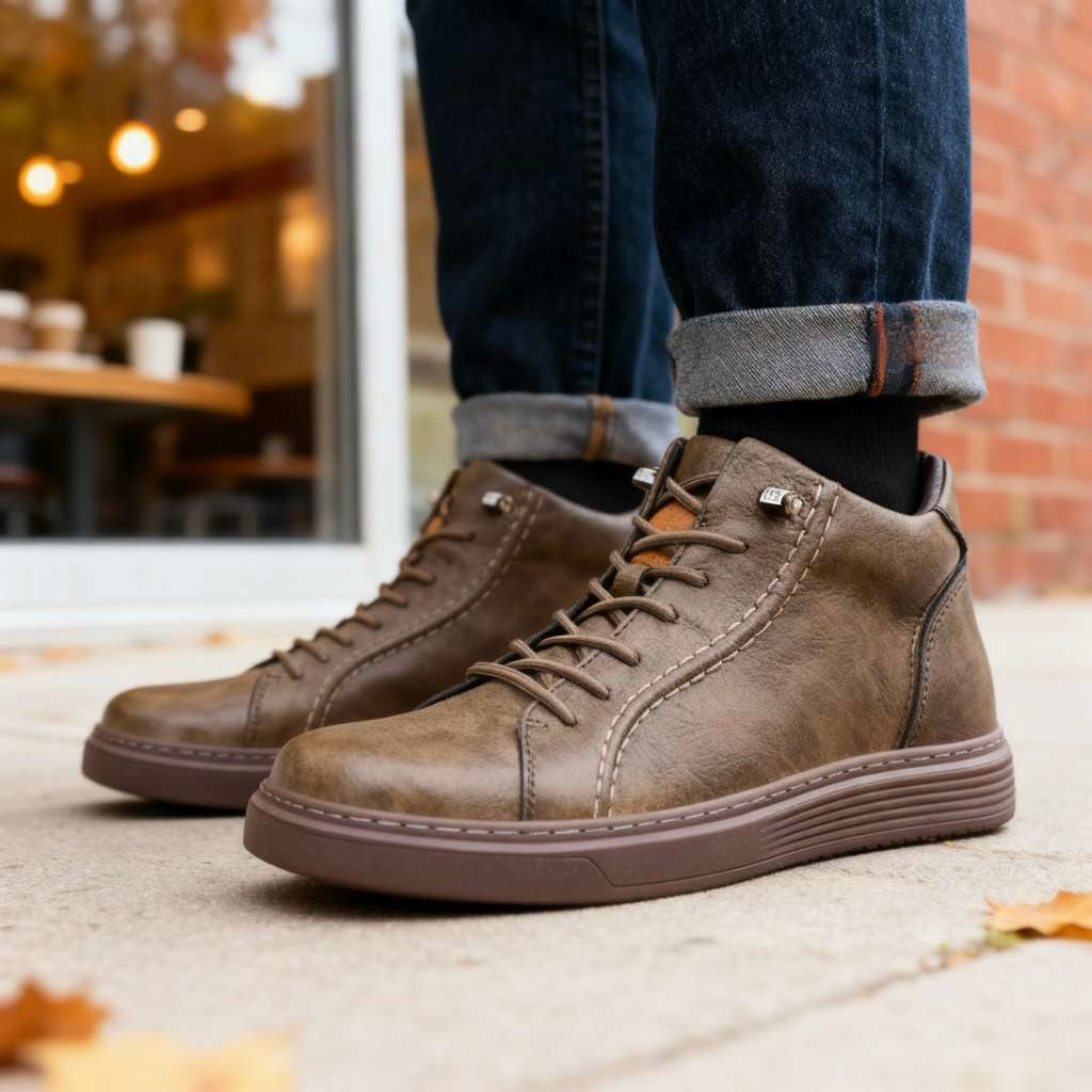 Dwayne | men's Ankle Sneakers - By Qivii