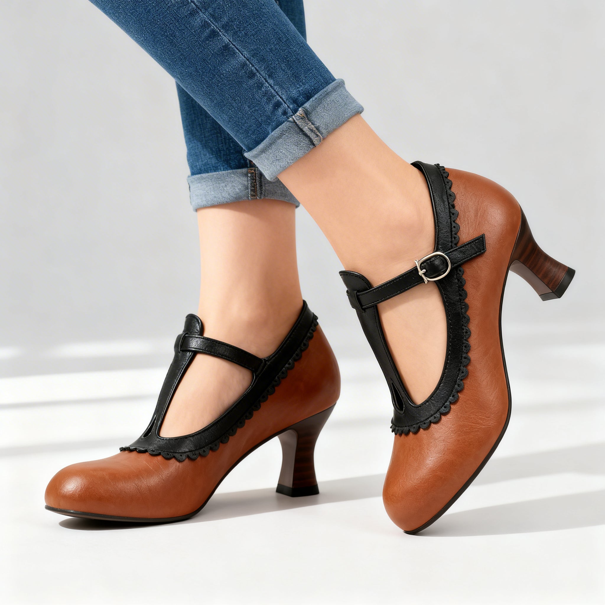 Amelia T-Strap Loafers