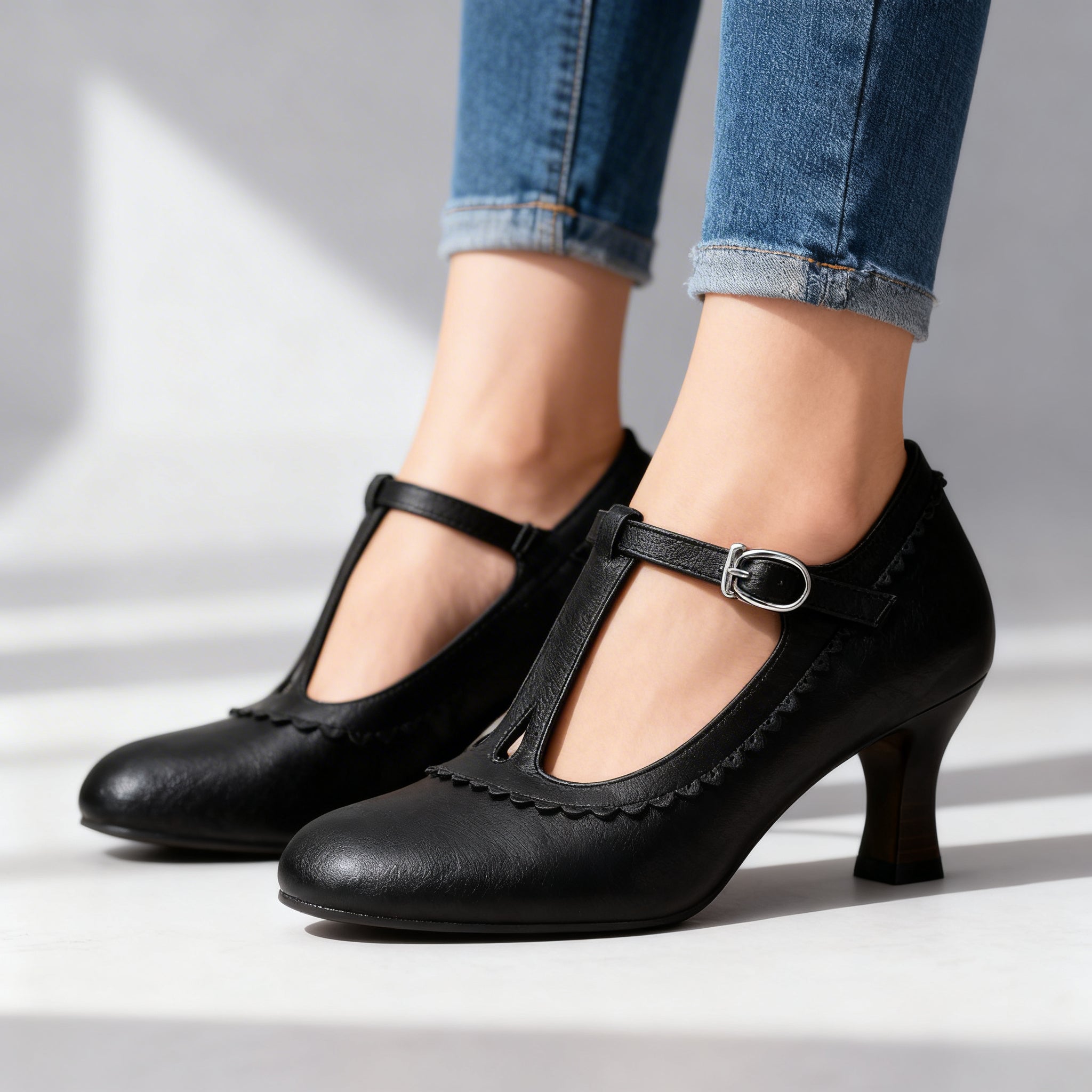 Amelia T-Strap Loafers