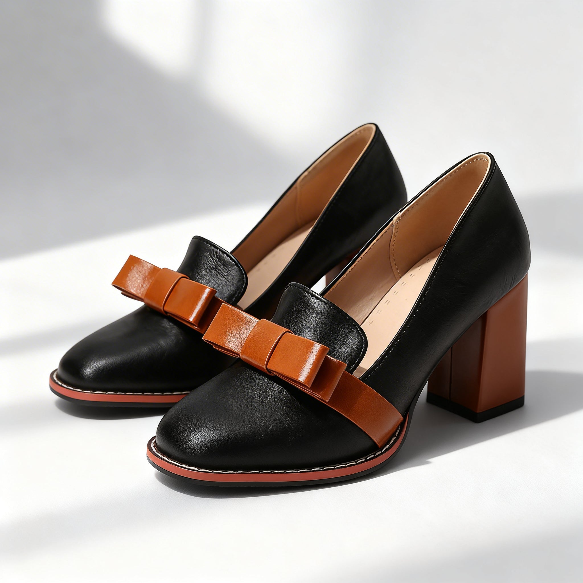 Abigail Bow Strap Loafers