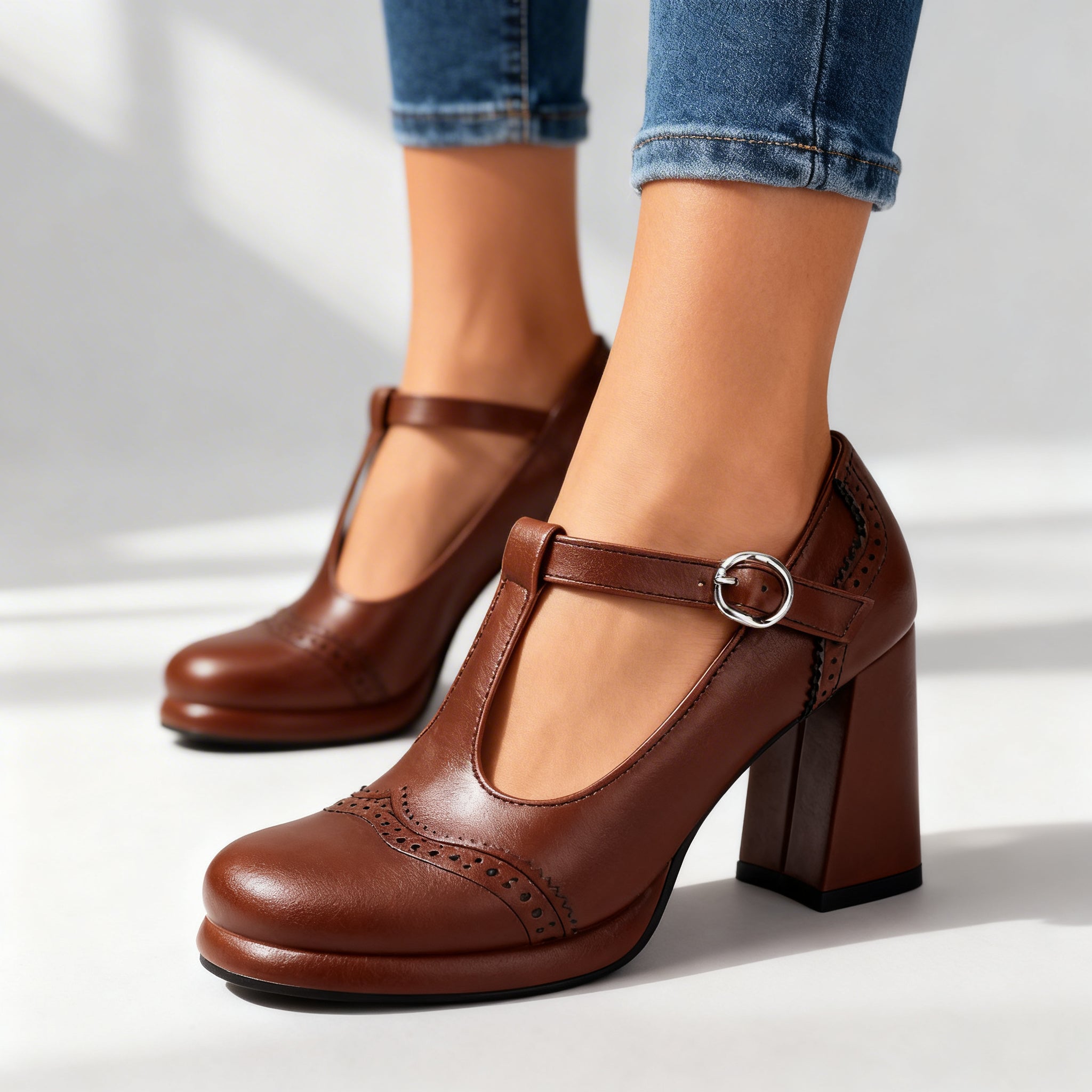 Sylvia Brogue Loafers