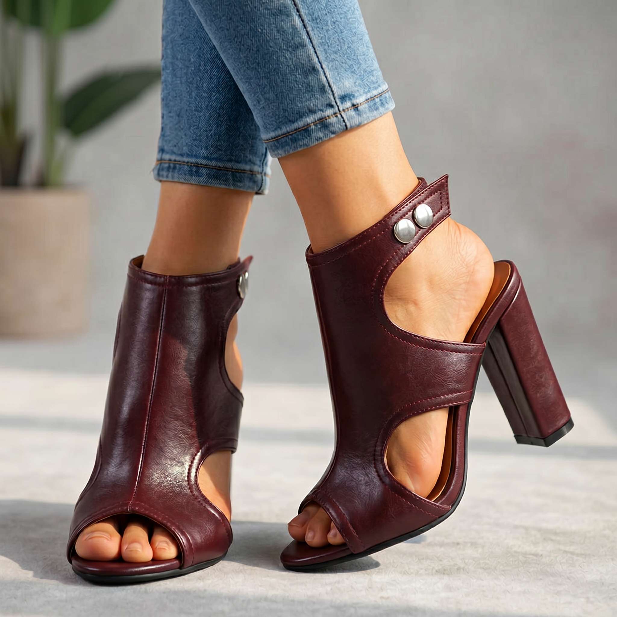 Scarlett Open Toe Heels
