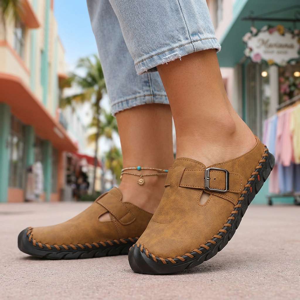 Jane Buckle Clogs