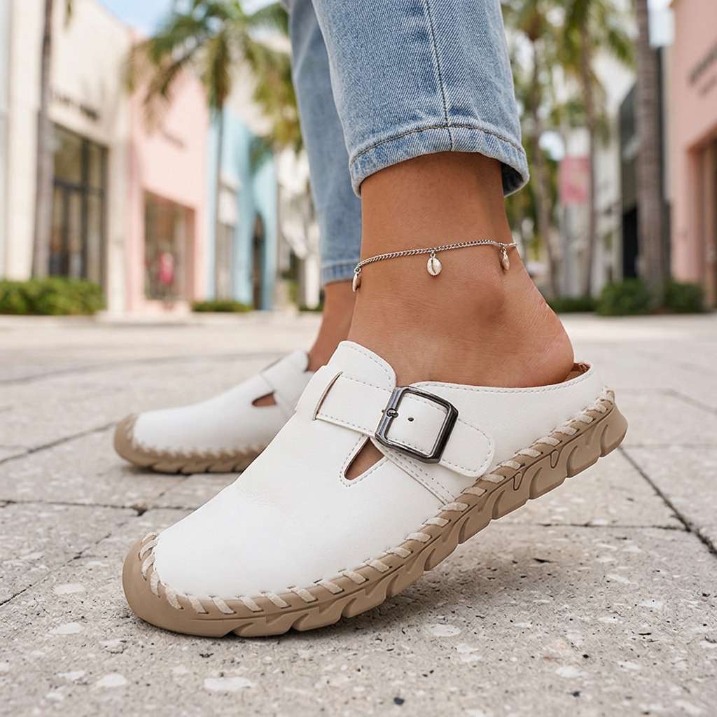 Jane Buckle Clogs