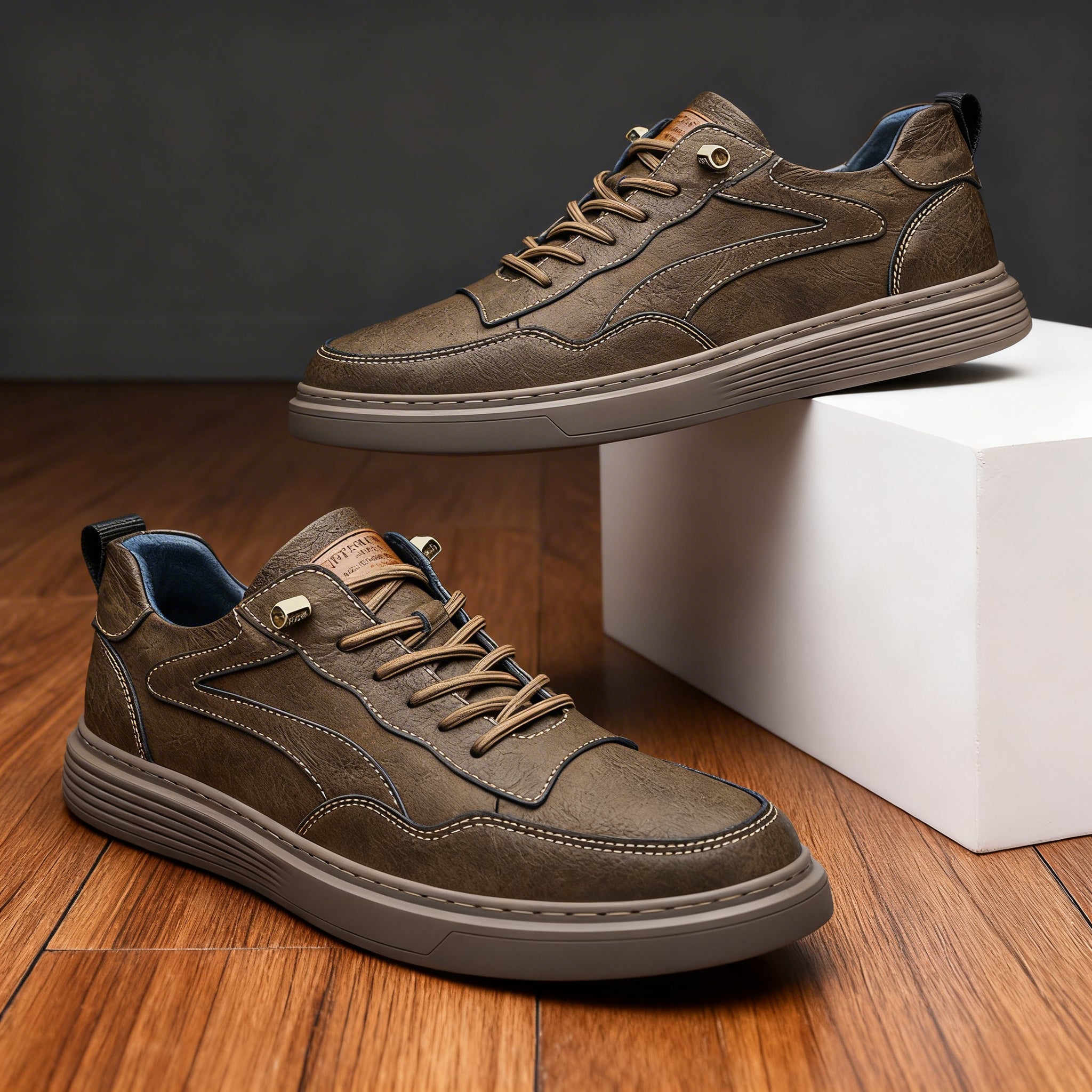 Clint Edwards Leather Sneakers