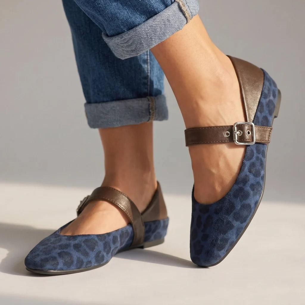 Gallagher Leopard Mary Janes