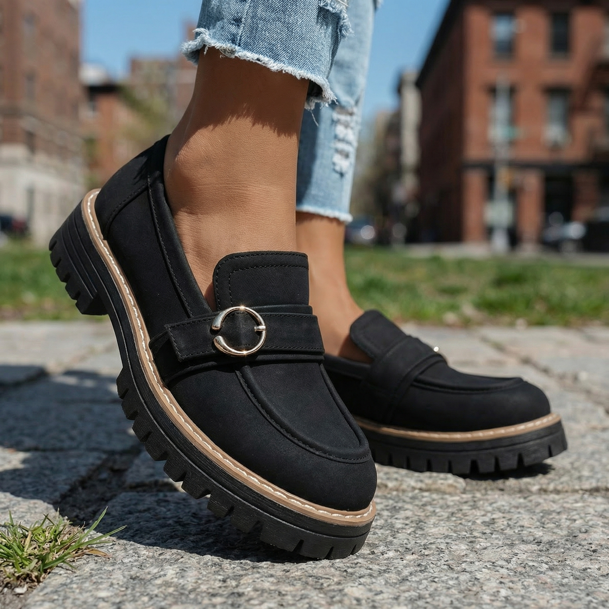 Corinna Ring Platform Loafers