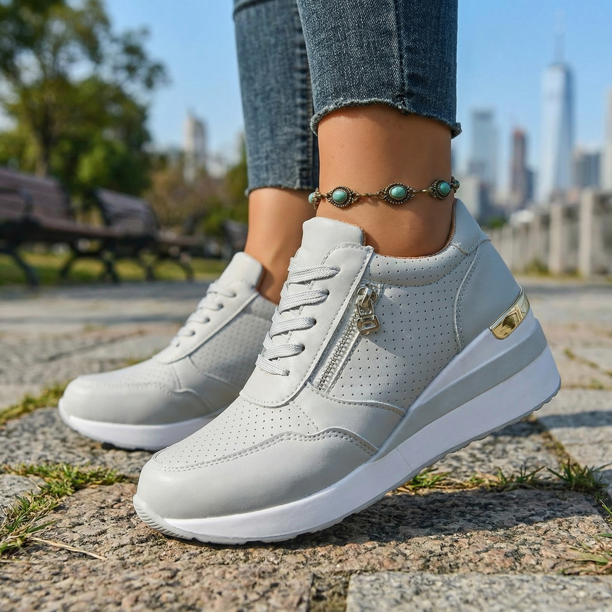 Elara Wedge Sneakers