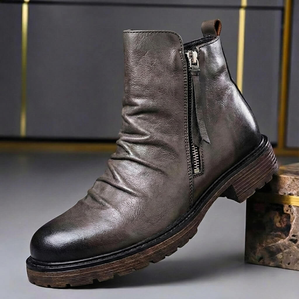 Walter Italian Leather Boots - By Qivii