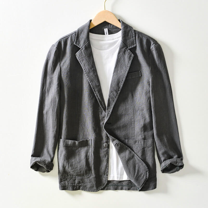 Portofino Classic Linen Blazer - By Qivii