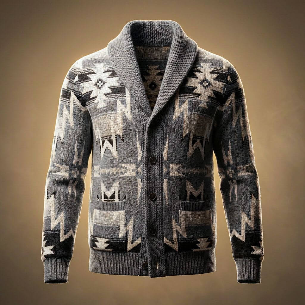 Rhodes Knit Wool Cardigan - By Qivii