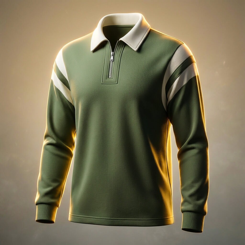 Brett Prestige Long Sleeve Polo - By Qivii