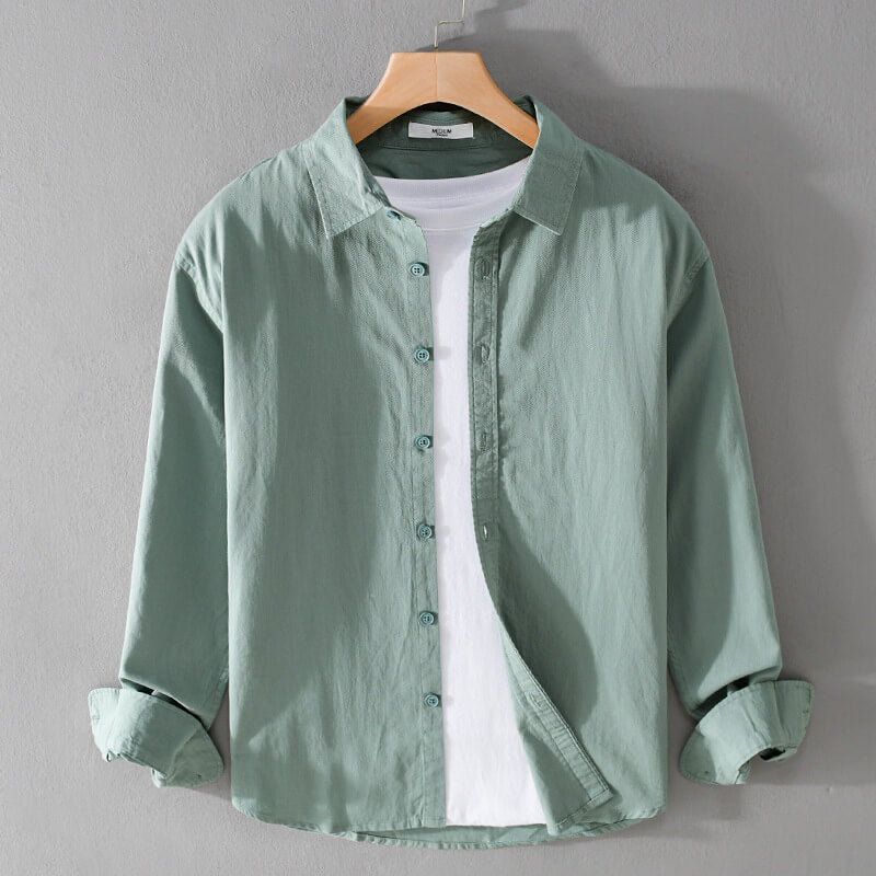 Madeira Katoen Linnen Shirt - By Qivii