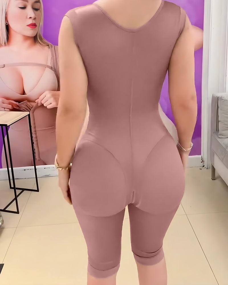 Fajas Colombianas Hourglass Sleeveless Full Body Shaper With Bra