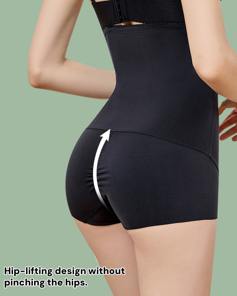 High Waist Thin Plus Size Seamless Tummy Control Shaping Panties - By Qivii