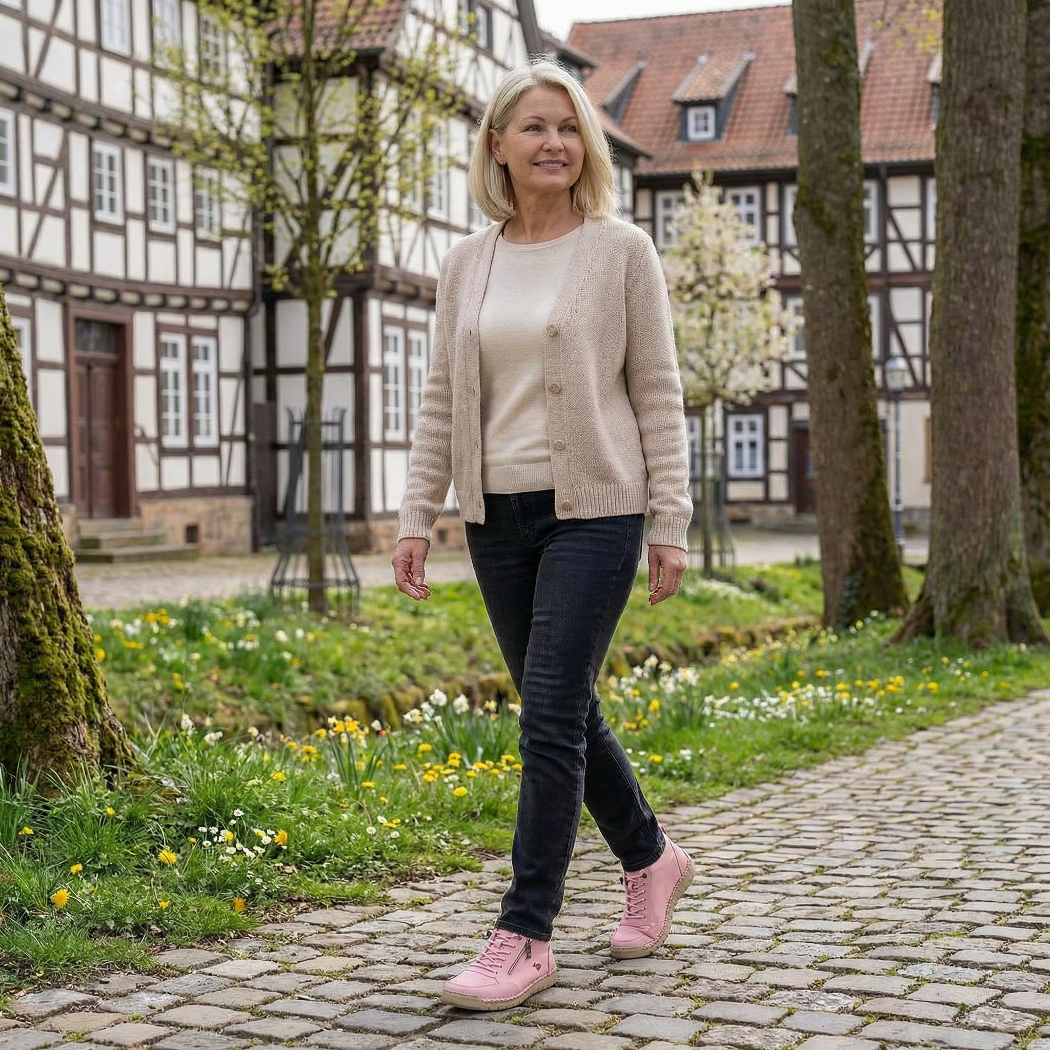 Mila – Komfortable orthopädische Sneakers + Reißverschluss - By Qivii