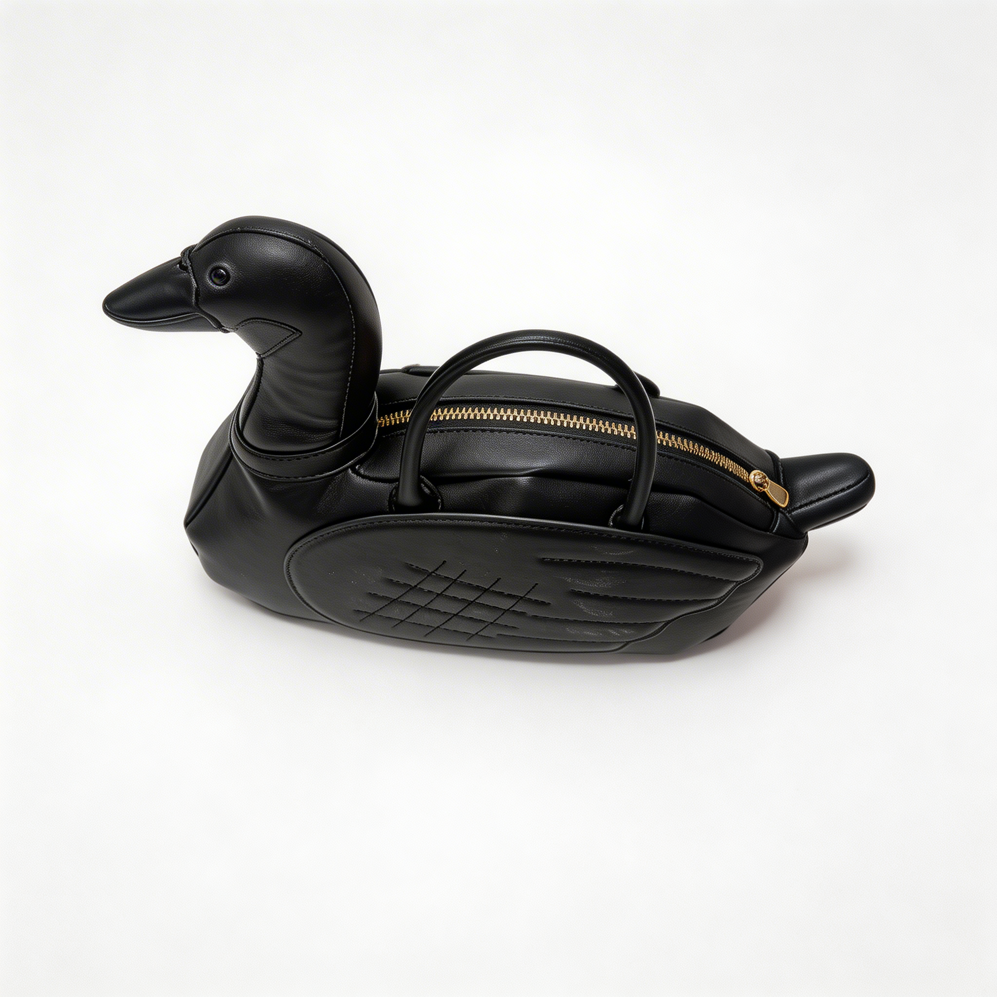 Cygne Noir Bag in Vegan Leather - By Qivii