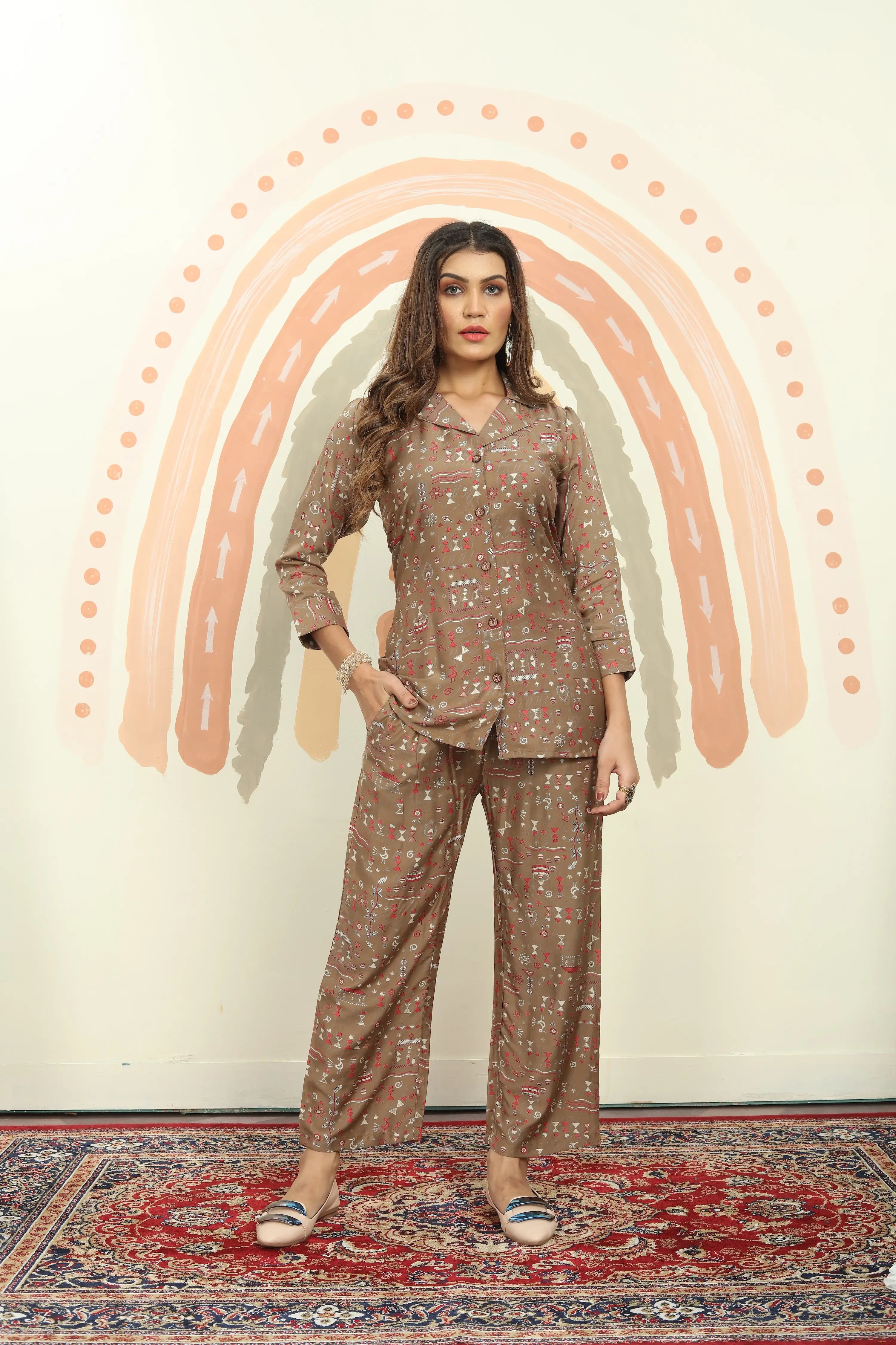 Rust Brown Co-ord Set - qivii