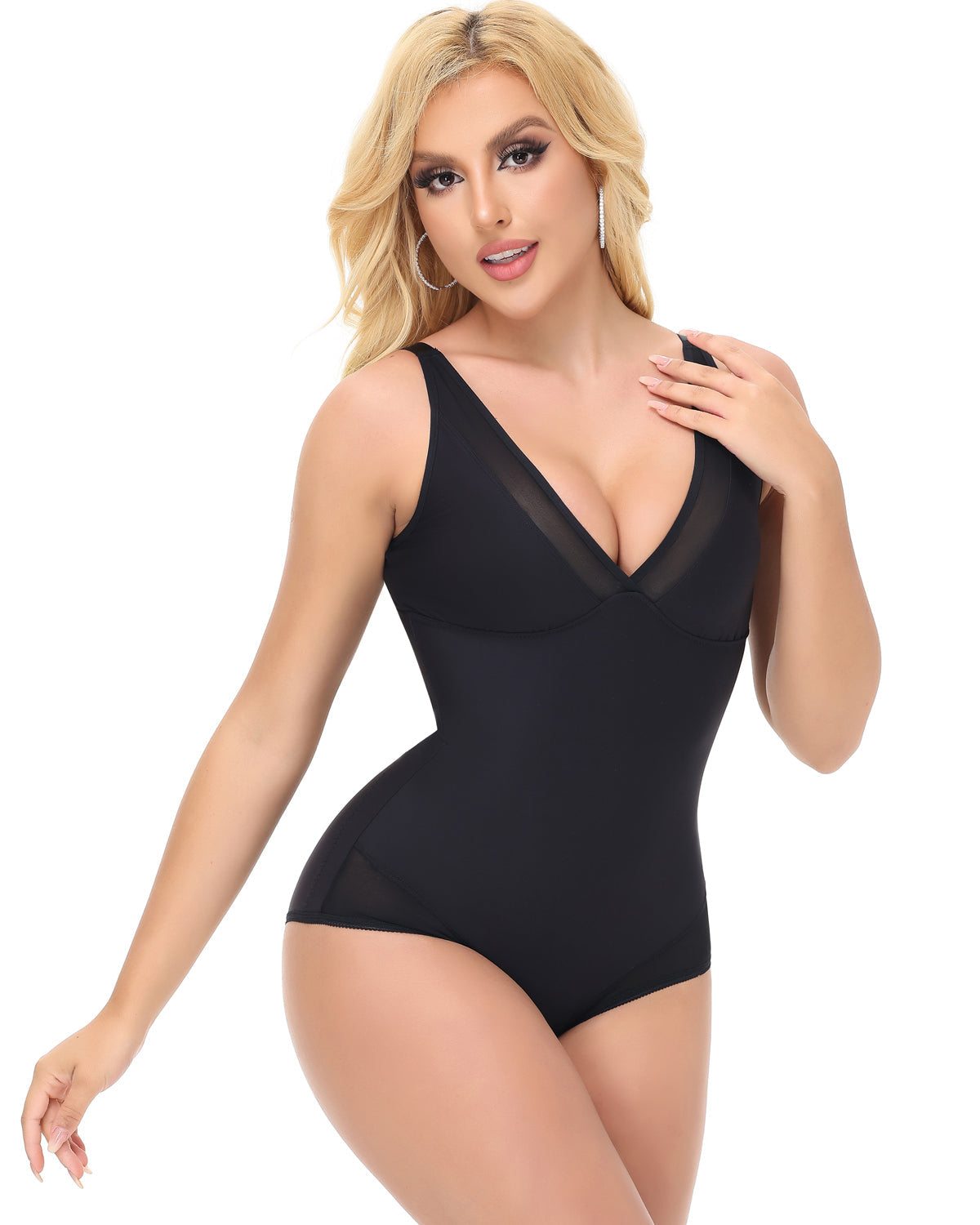 Shapshe® Sexy Deep V High Elastic Mesh Butt Lift Bodysuit (Pre-Sale)