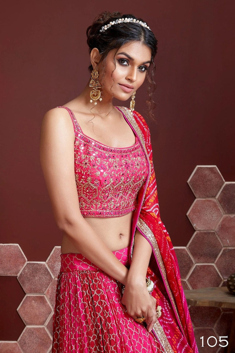 Indian ethnic wear for wedding season with sequins embroidered work