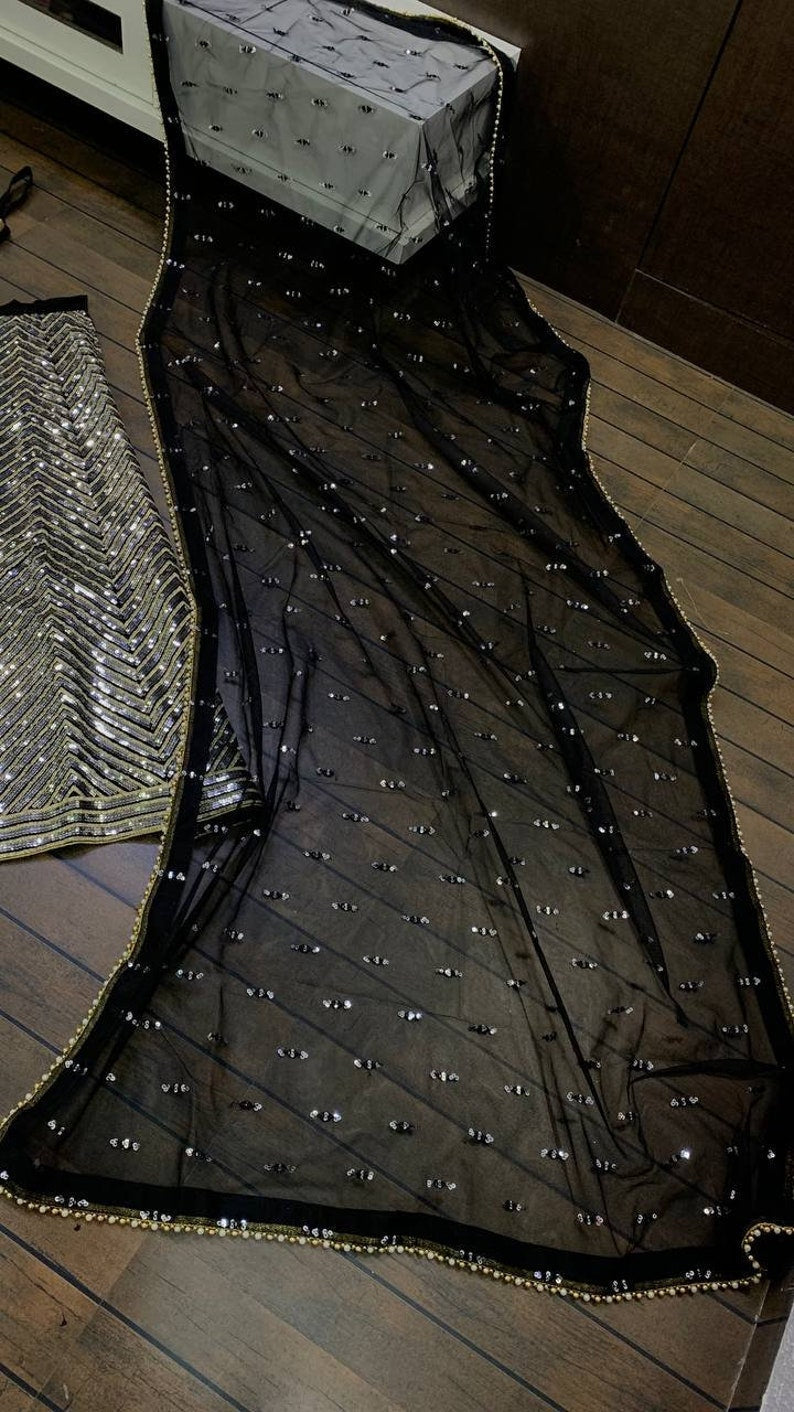 Bridal lehenga choli with handcrafted embellishments and unique charm