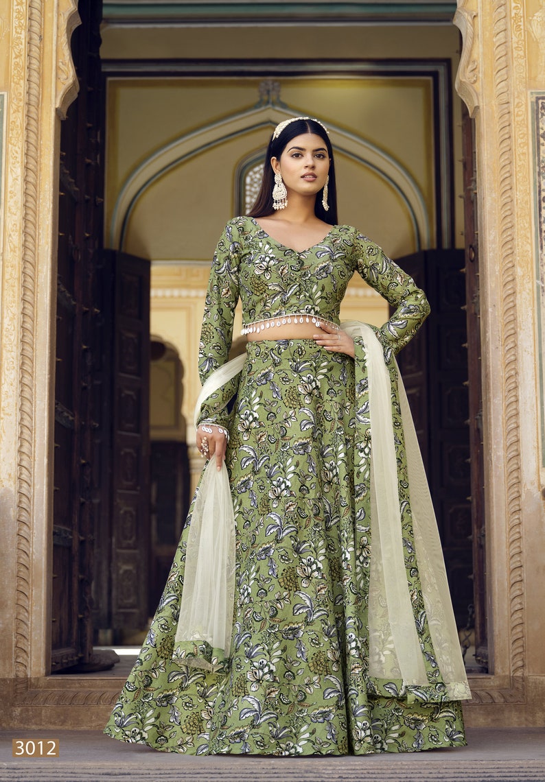 Sabyasachi Inspired Designer Floral Printed online Lehenga Choli