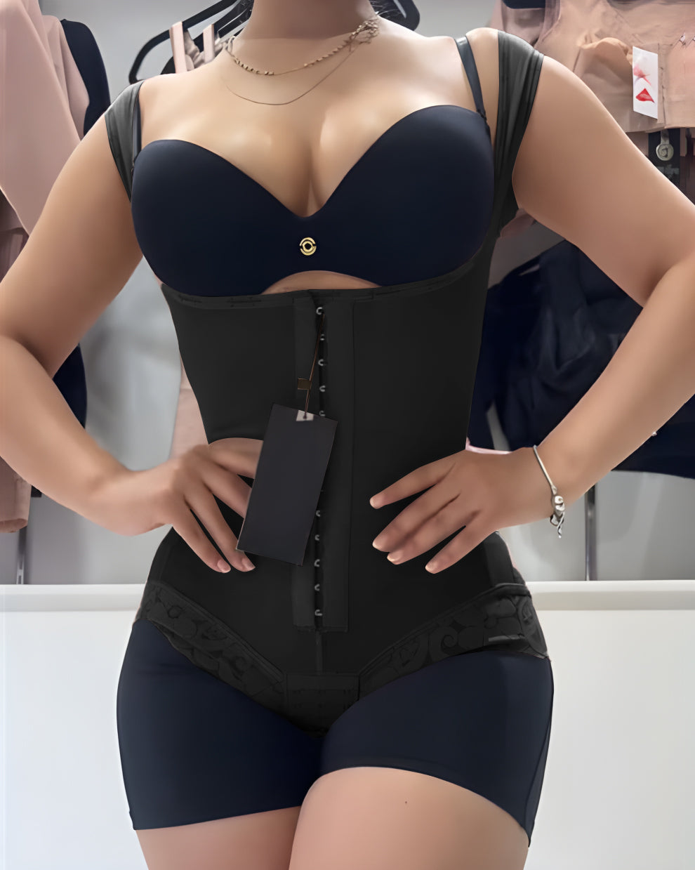 Open Bust Tummy Control Fajas Colombianas Butt Lift Body Shaper