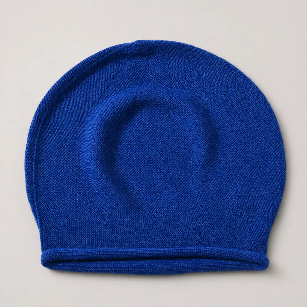 Iris | Warm Fur Knit Beanie