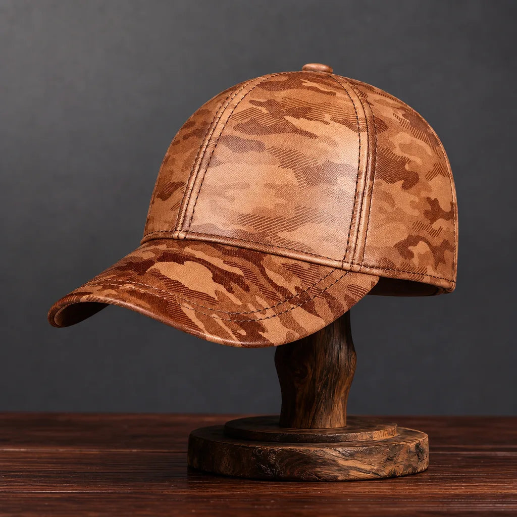 James Camo Sheepskin Cap