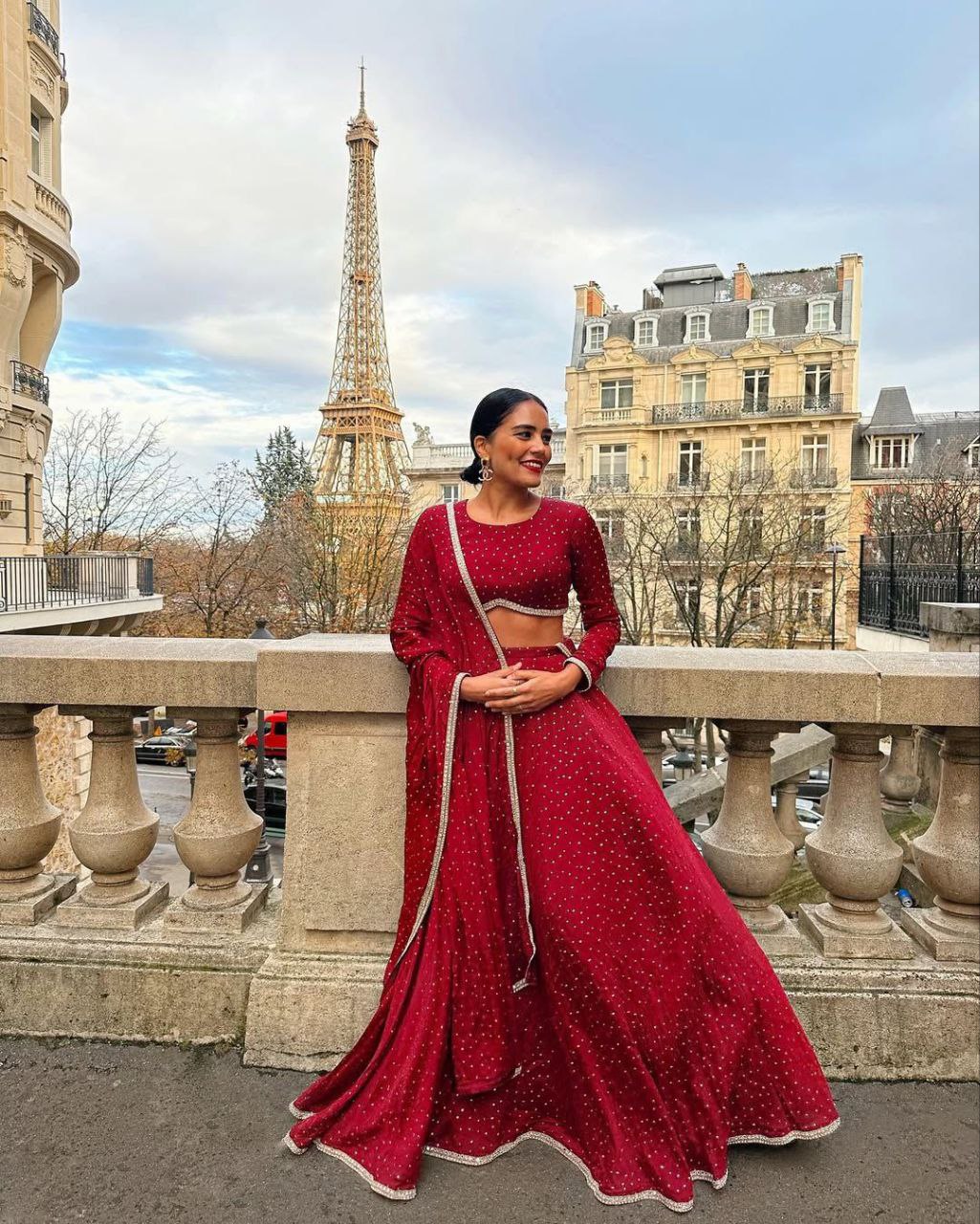 Red Premiums Heavy Chinon Silk Embellished With Beautiful Mukesh Work With Beautiful Heavy Lace Work Lehenga - INSPIRED | Ready To Wear - qivii