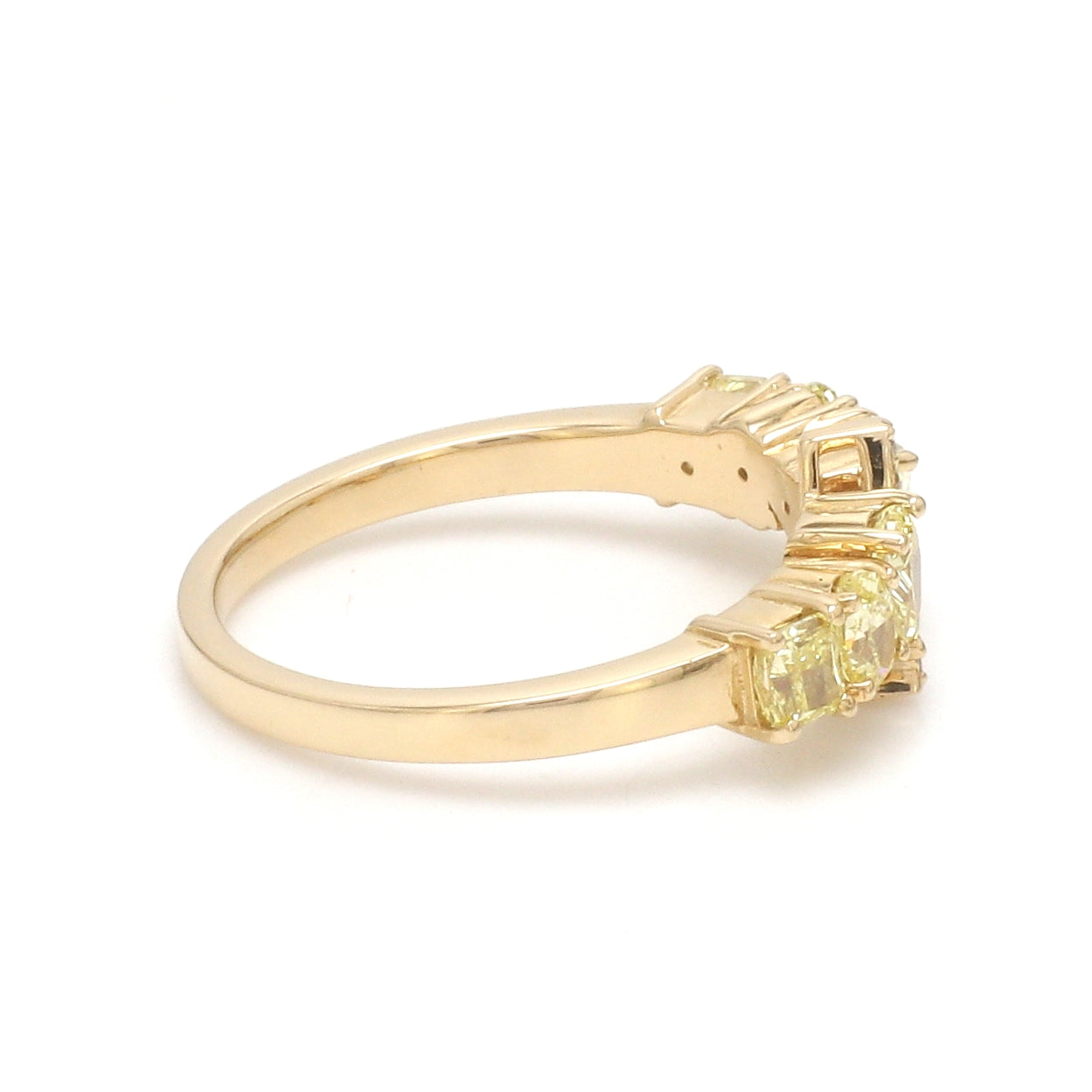 JPRG-3465/8851 Yellow Diamond A Letter Ring