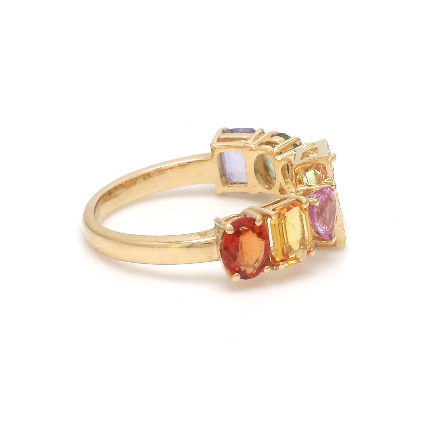 JPRG-3768/9397 Diamond Rainbow Sapphire Ring