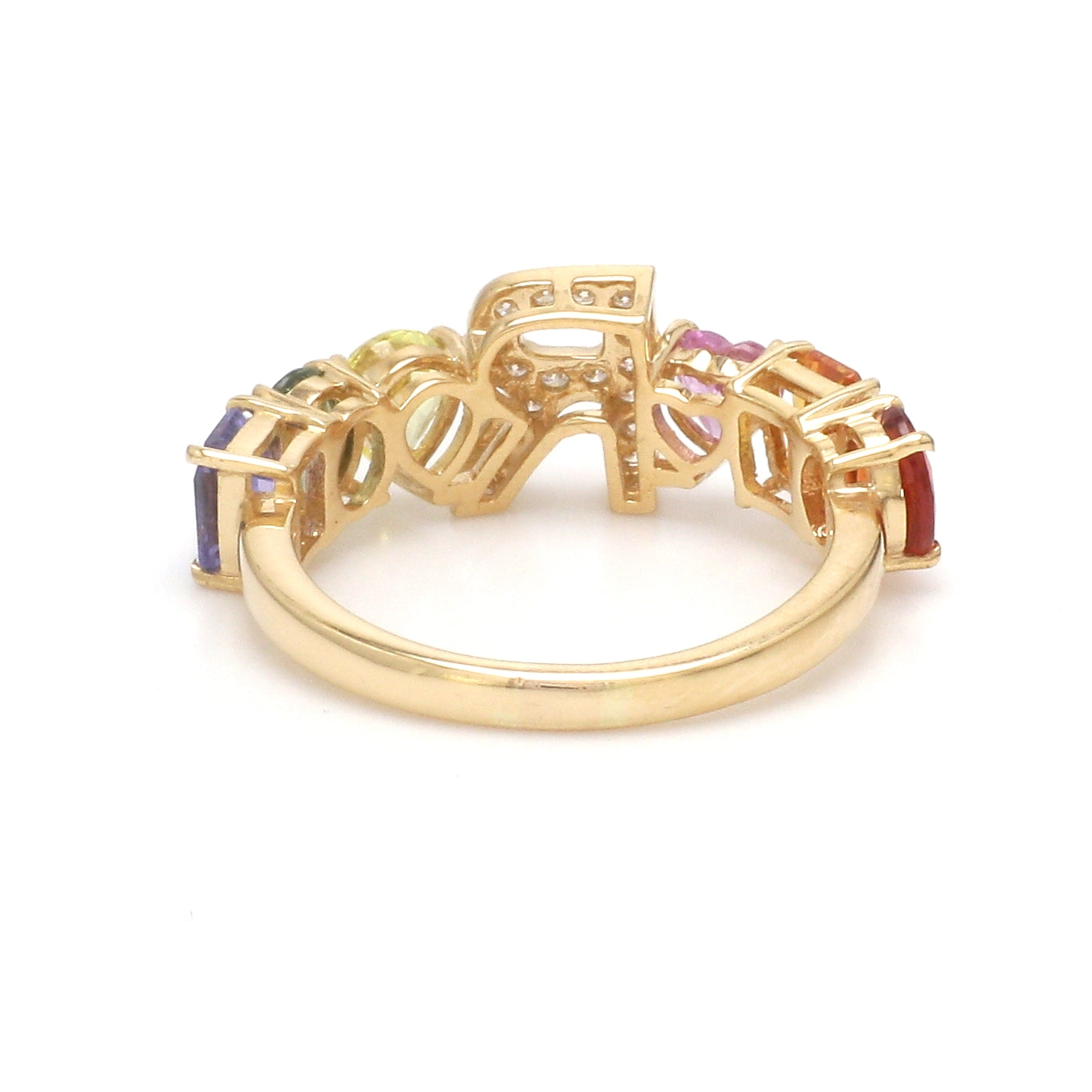 JPRG-3768/9397 Diamond Rainbow Sapphire Ring
