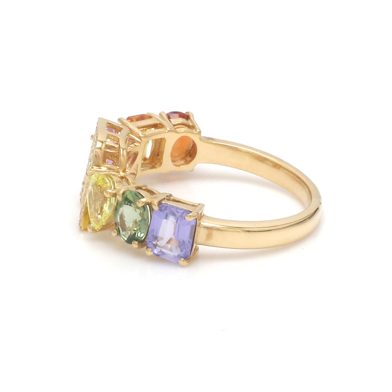 JPRG-3768/9397 Diamond Rainbow Sapphire Ring