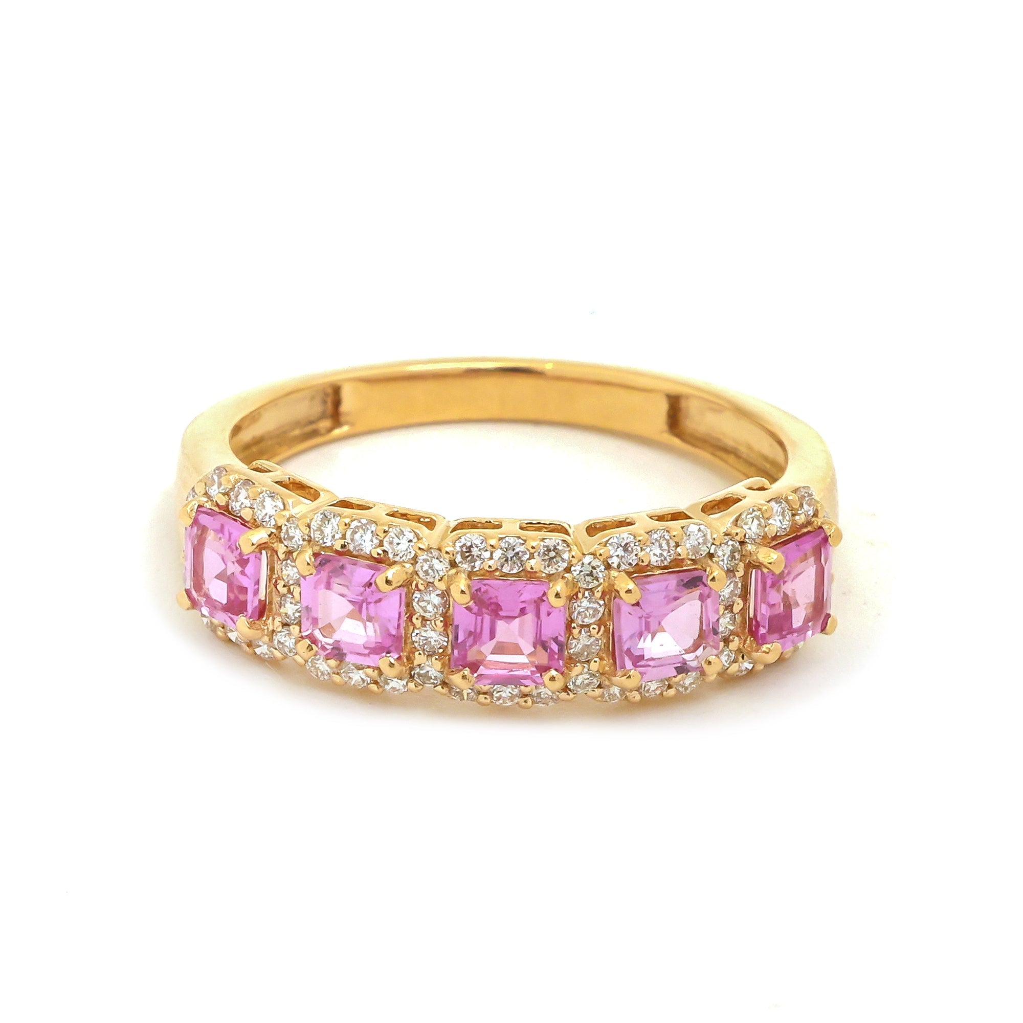 JPRG-3859/9564 Pink Sapphire Diamond Ring