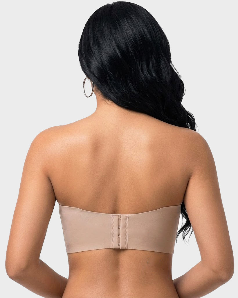 Strapless Non-slip Wireless Bra Padded Push Up Bra