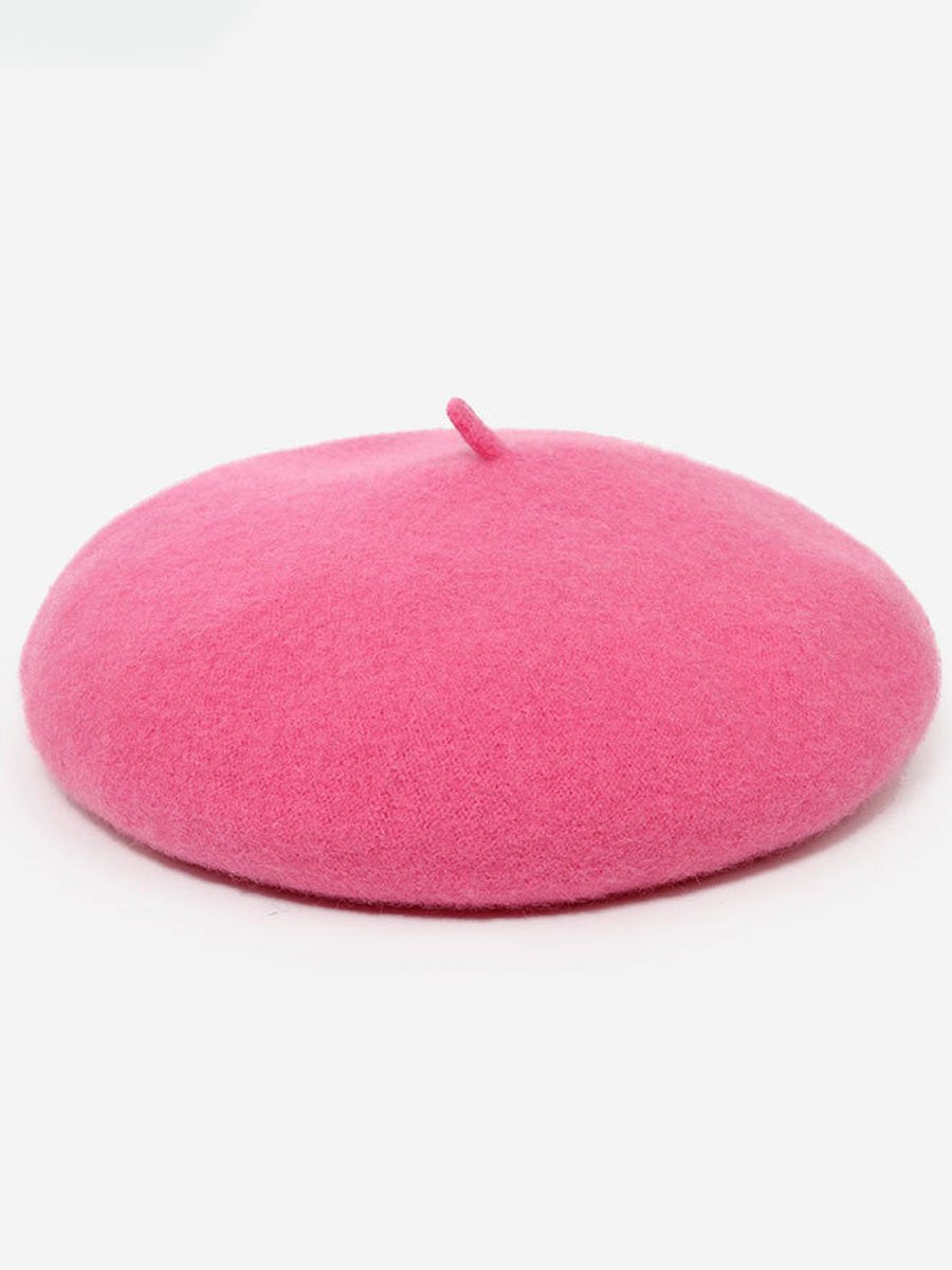 Fashionable Autumn And Winter Retro Wool Beret Hat - By Qivii