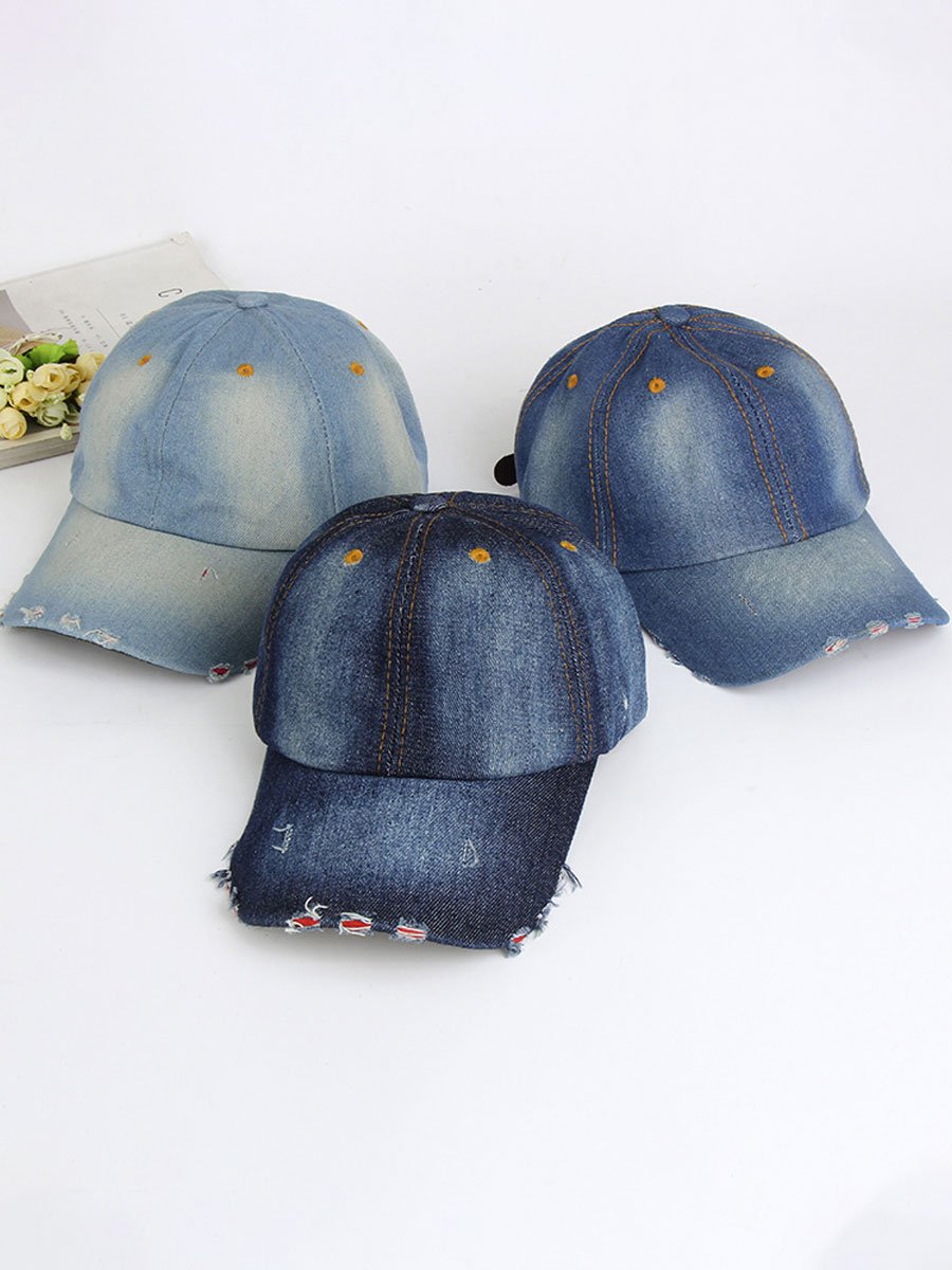 Casual Fashion Denim Sports Sun Protection Baseball Cap - By Qivii