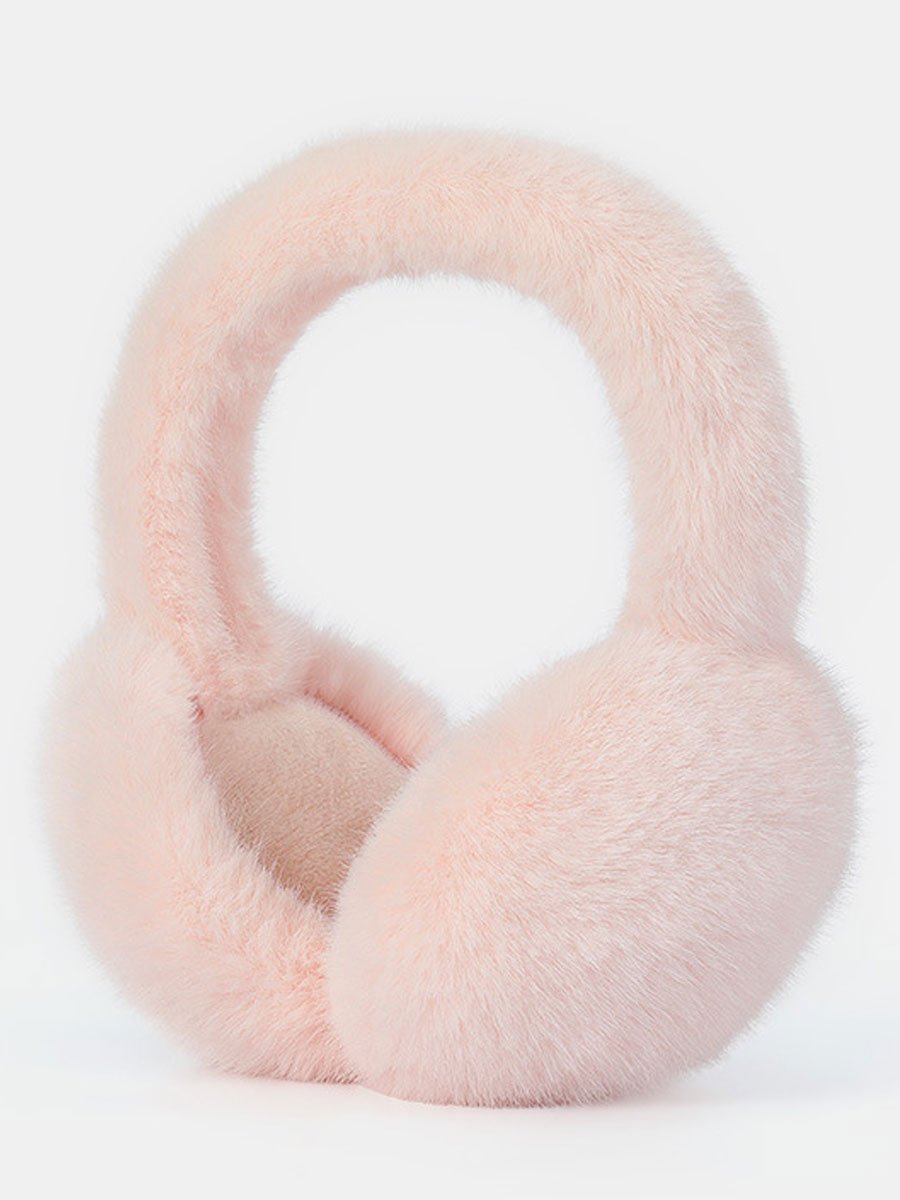 Warm And Windproof Fleece Foldable Imitation Rabbit Fur Earmuffs - By Qivii