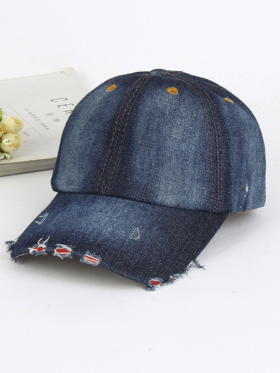 Casual Fashion Denim Sports Sun Protection Baseball Cap - By Qivii