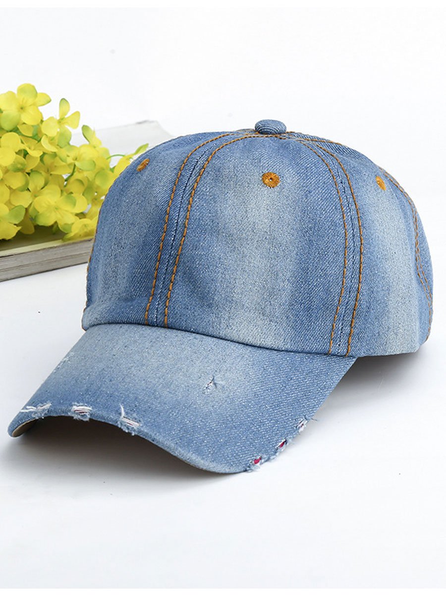 Casual Fashion Denim Sports Sun Protection Baseball Cap - By Qivii