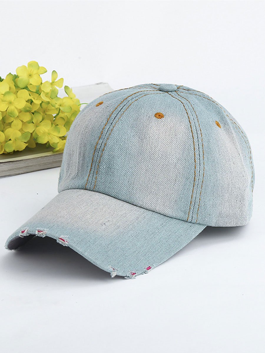 Casual Fashion Denim Sports Sun Protection Baseball Cap - By Qivii