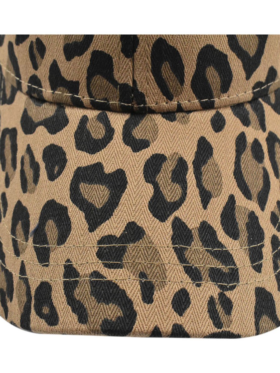 Casual Retro Leopard Print Baseball Cap - By Qivii
