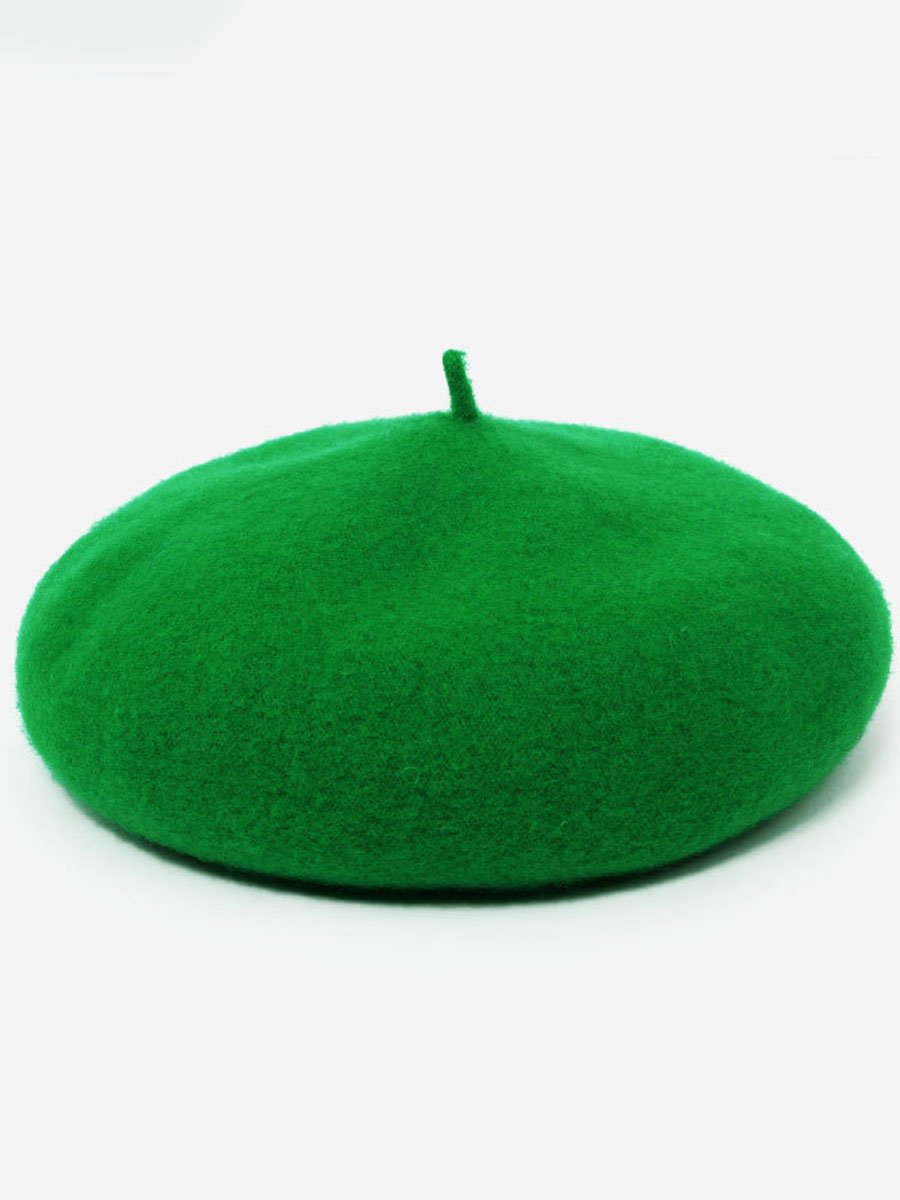 Fashionable Autumn And Winter Retro Wool Beret Hat - By Qivii