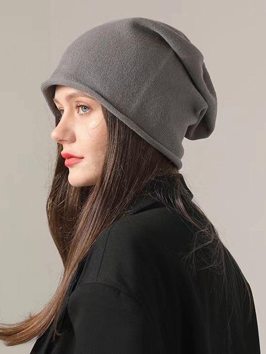 Versatile Loose Retro Knitted Hat - By Qivii